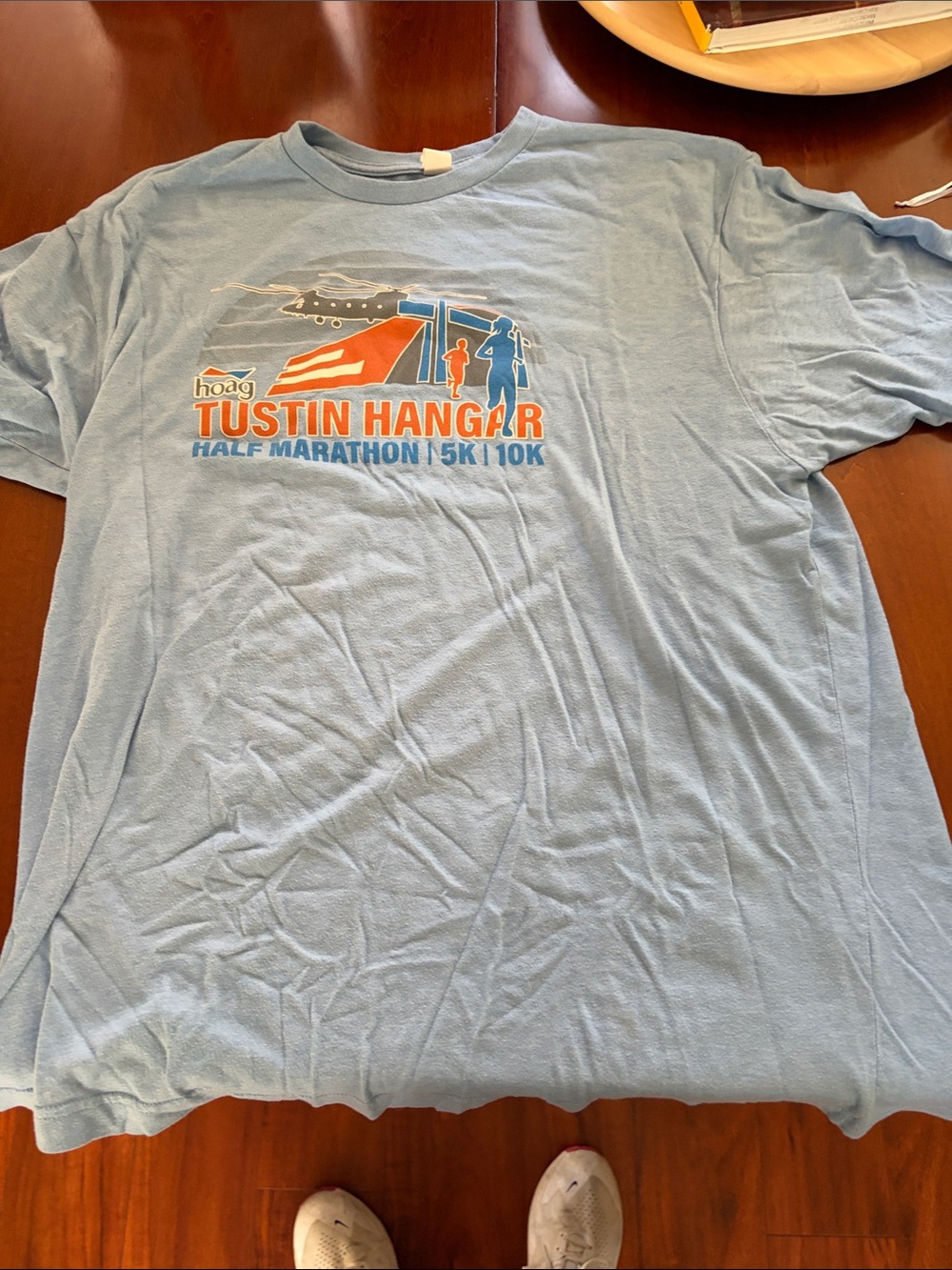Tultex Light Blue Tustin Hangar Graphic Tee - Men